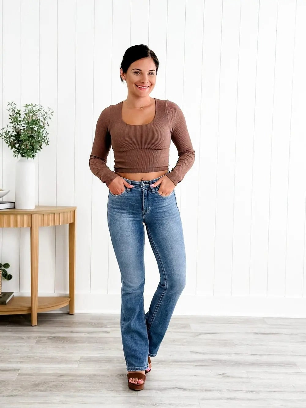 Claire™ - Sculpting Vintage Bootcut Jeans